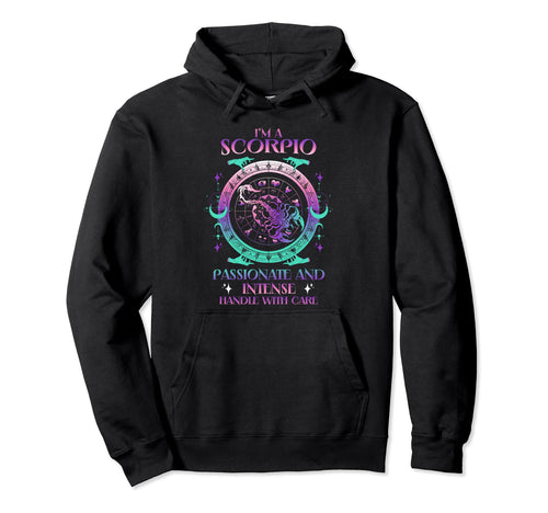 Scorpio Horoscope Astrology Hoodie - Aesthetic Graphic for Adults - T-Shirt, Sweatshirt, Hoodie