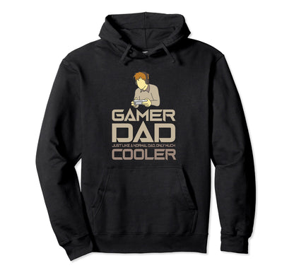 Gamer Dad Fathers Day Video Game Hoodie - Aesthetic Graphic Unisex - T-Shirt, Sweatshirt, Hoodie