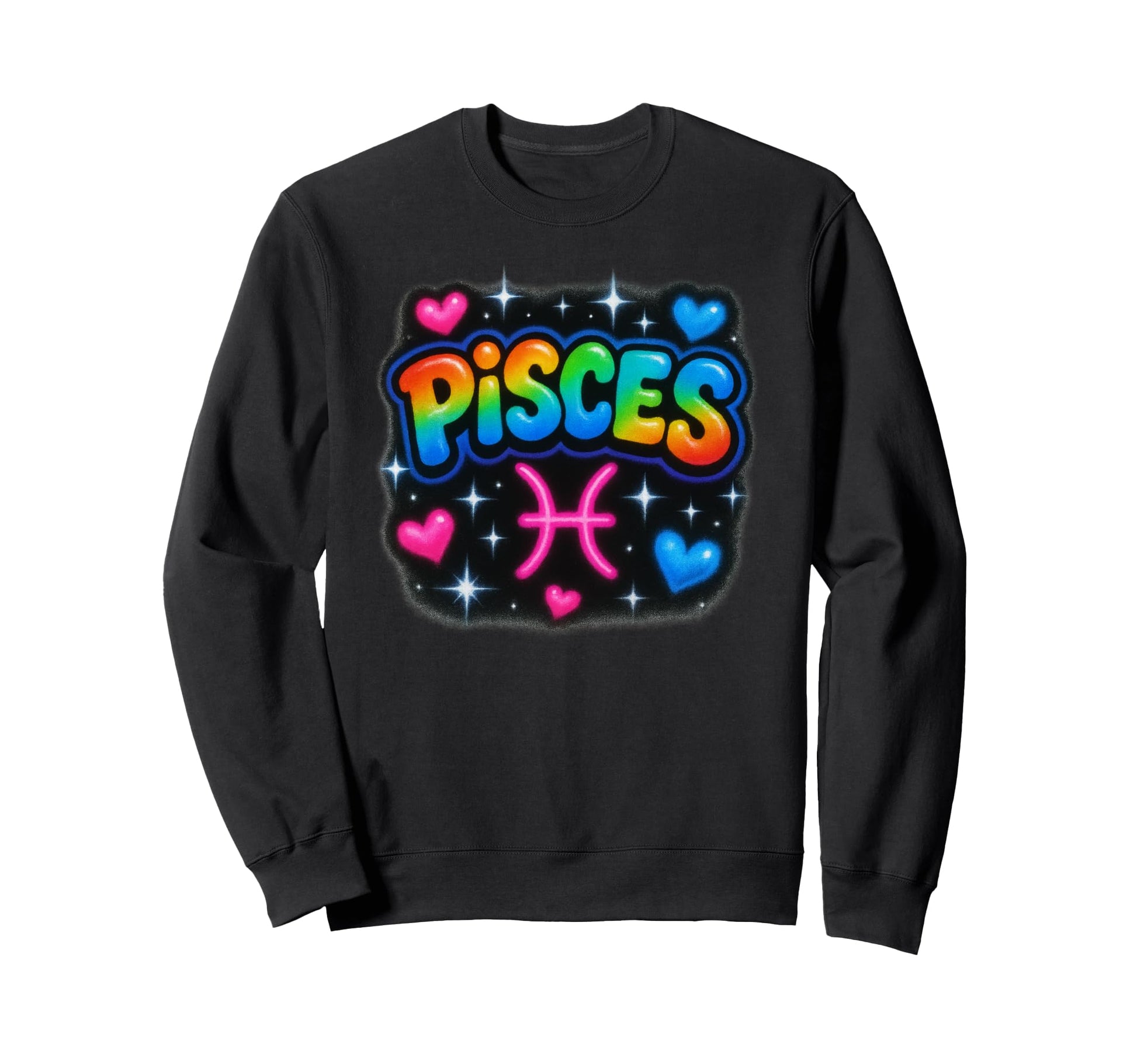 Pisces Zodiac Sign Rainbow Horoscope Sweatshirt - Novelty Apparel Men Women - T-Shirt, Sweatshirt, Hoodie