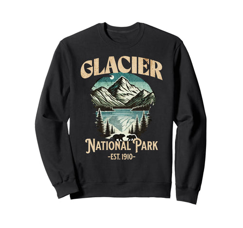 Glacier National Park Est 1910 Sweatshirt - Casual Everyday Wear Men Women - T-Shirt, Sweatshirt, Hoodie