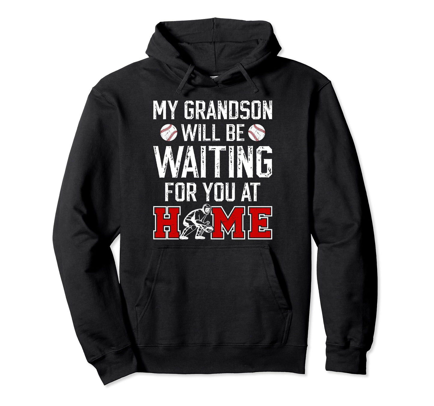 Home Baseball Catcher Mimi Baseball Hoodie - Graphic Print for Adults - T-Shirt, Sweatshirt, Hoodie
