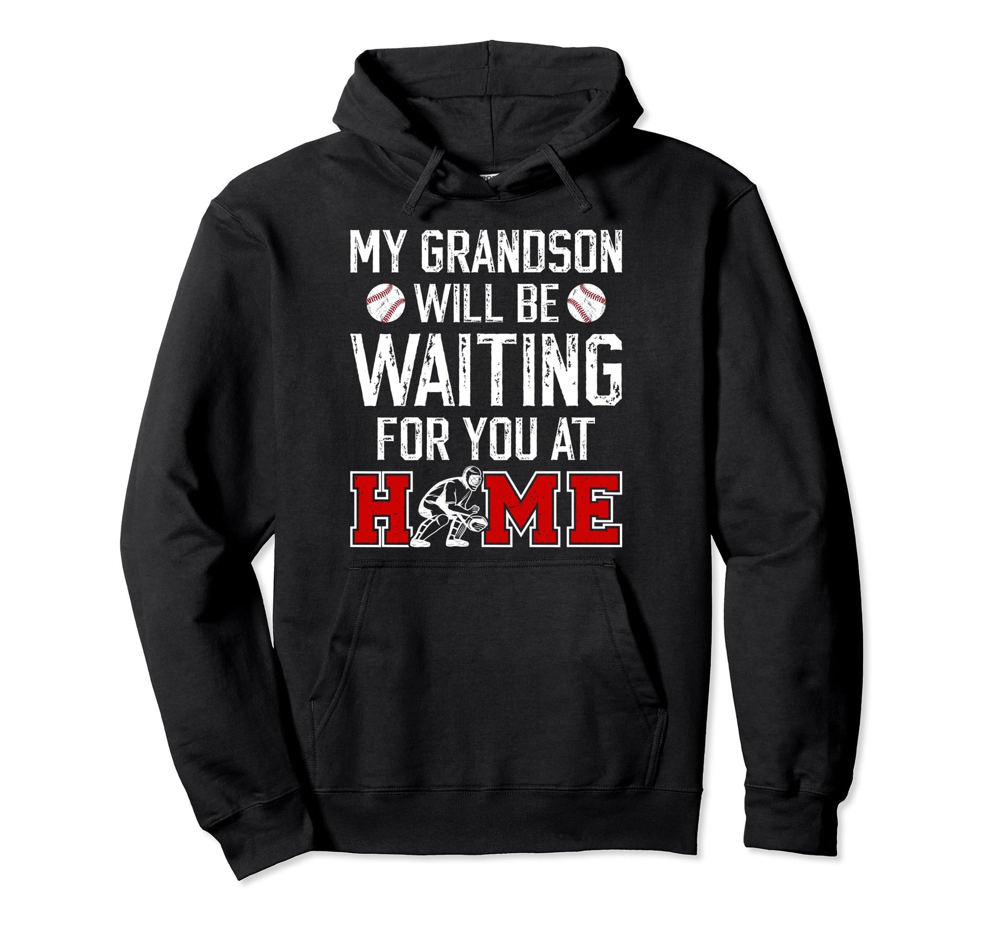 Home Baseball Catcher Mimi Baseball Hoodie - Graphic Print for Adults - T-Shirt, Sweatshirt, Hoodie