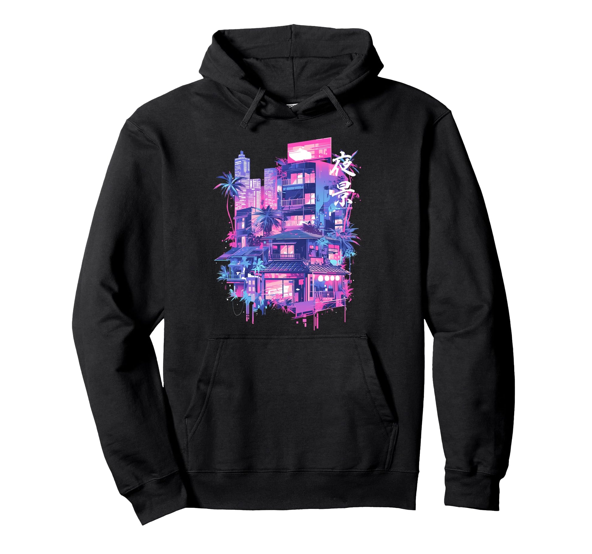 Tokyo Japan 80S 90S City Vaporwave Hoodie - Custom Art Print for Adults - T-Shirt, Sweatshirt, Hoodie