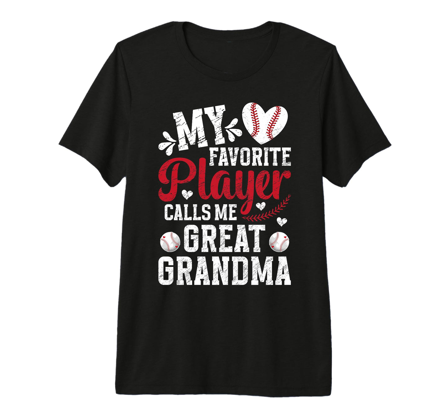 Baseball Great Grandma Proud Baseball T-Shirt - Custom Art Print Unisex - T-Shirt, Sweatshirt, Hoodie