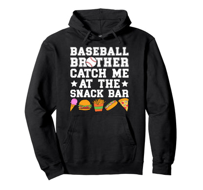 Baseball Brother Funny Brother Baseball Hoodie - Graphic Print for Adults - T-Shirt, Sweatshirt, Hoodie