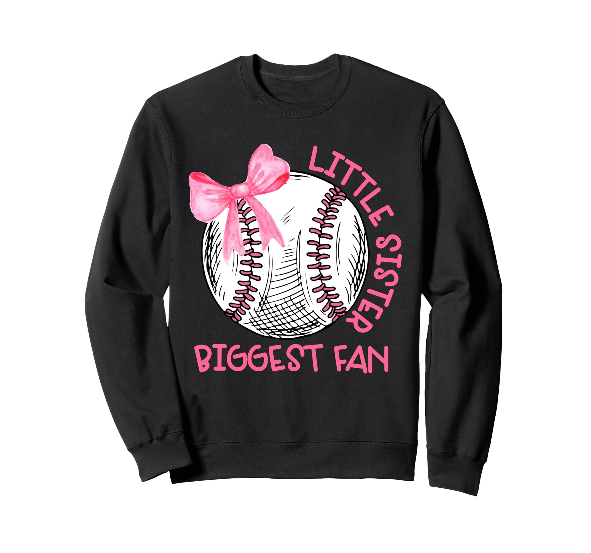 Bow Coquette Little Sister Sweatshirt - Minimalist Print for Adults - T-Shirt, Sweatshirt, Hoodie