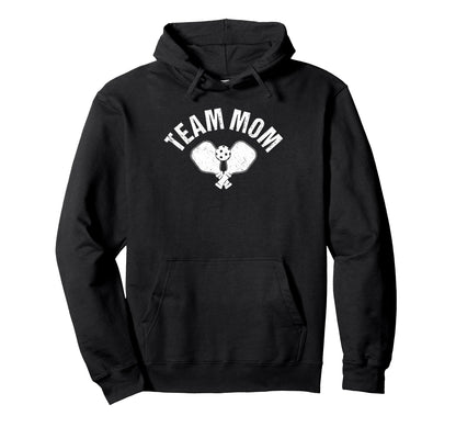 Team Mom Pickleball Game Day Sports Parent Hoodie - Graphic Print Unisex - T-Shirt, Sweatshirt, Hoodie