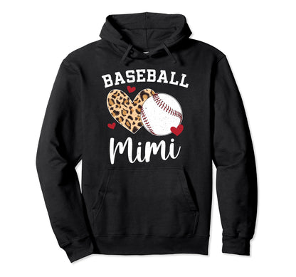Baseball Mimi Proud Mimi Baseball Hoodie - Trendy Graphic for Adults - T-Shirt, Sweatshirt, Hoodie