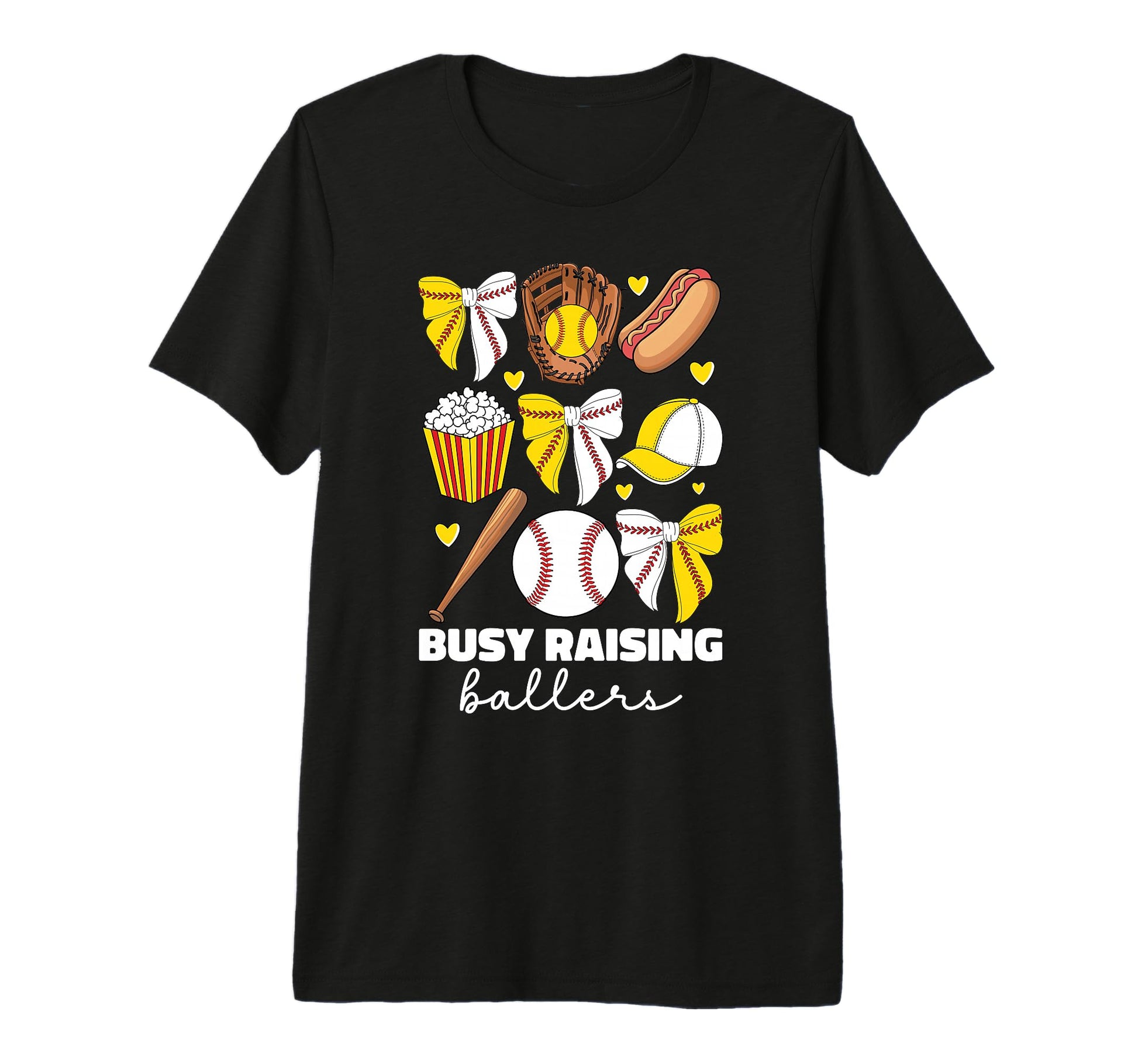 Busy Raising Ballers Baseball And T-Shirt - Custom Art Print Men Women - T-Shirt, Sweatshirt, Hoodie
