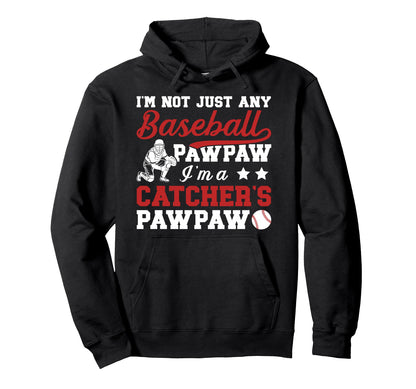Im Baseball Catcher Pawpaw Baseball Hoodie - Minimalist Print Men Women - T-Shirt, Sweatshirt, Hoodie