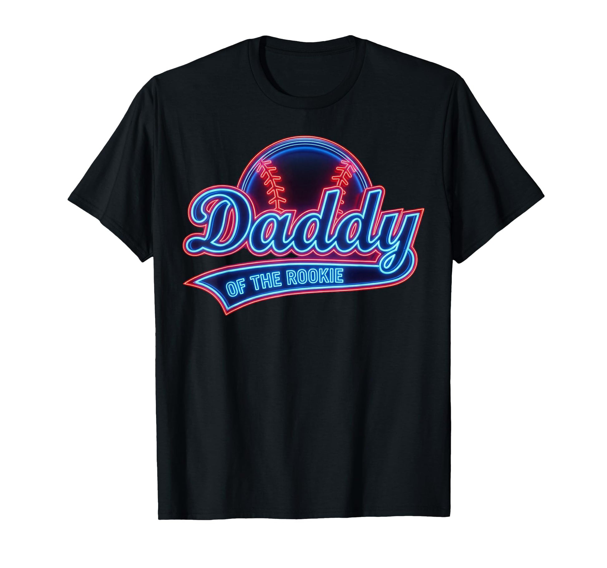 Funny Baseball Player Daddy Rookie T-Shirt - Trendy Graphic for Adults - T-Shirt, Sweatshirt, Hoodie