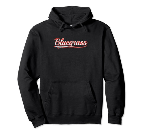 Bluegrass Varsity Distressed Throwback Hoodie - Streetwear Style Men Women - T-Shirt, Sweatshirt, Hoodie