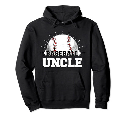 Game Day Baseball Uncle Hoodie - Novelty Apparel Men Women - T-Shirt, Sweatshirt, Hoodie