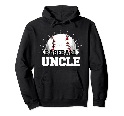 Game Day Baseball Uncle Hoodie - Novelty Apparel Men Women - T-Shirt, Sweatshirt, Hoodie