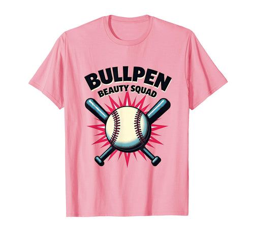 Bullpen Beauty Squad Baseball T-Shirt - Novelty Apparel for Adults - T-Shirt, Sweatshirt, Hoodie