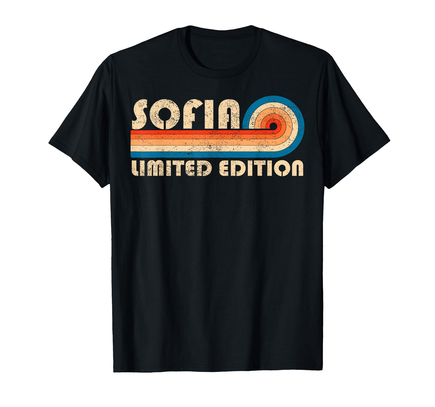 Sofia 70S 80S Sunset Stripe T-Shirt - Novelty Apparel Men Women - T-Shirt, Sweatshirt, Hoodie