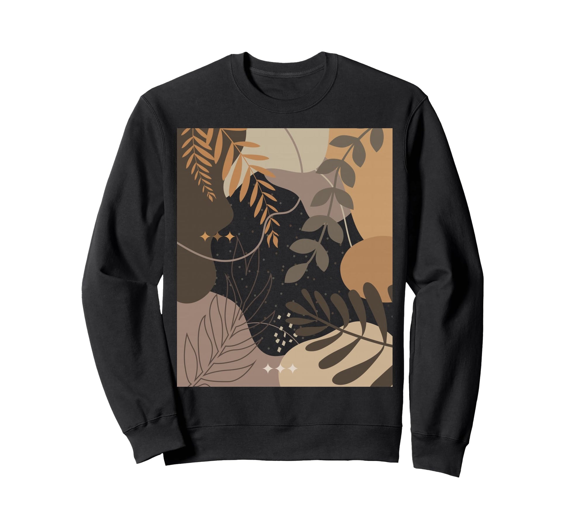 Earthy Minimalist Botanical Plant Art Sweatshirt - Aesthetic Graphic Unisex - T-Shirt, Sweatshirt, Hoodie