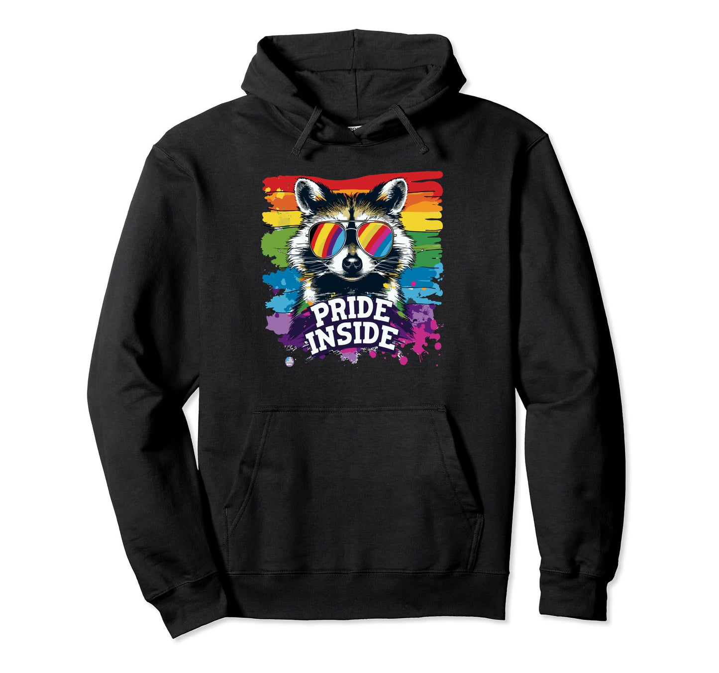 Funny Raccoon Love Sunglasses Summer Gift Hoodie - Unique Graphic Unisex - T-Shirt, Sweatshirt, Hoodie