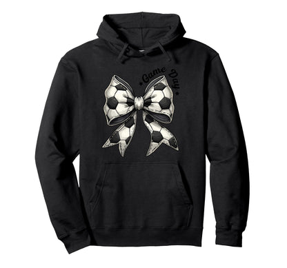 Game Day Soccer Bow Coquette Sports Hoodie - Streetwear Style Unisex - T-Shirt, Sweatshirt, Hoodie
