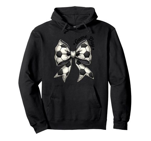 Game Day Soccer Bow Coquette Sports Hoodie - Streetwear Style Unisex - T-Shirt, Sweatshirt, Hoodie