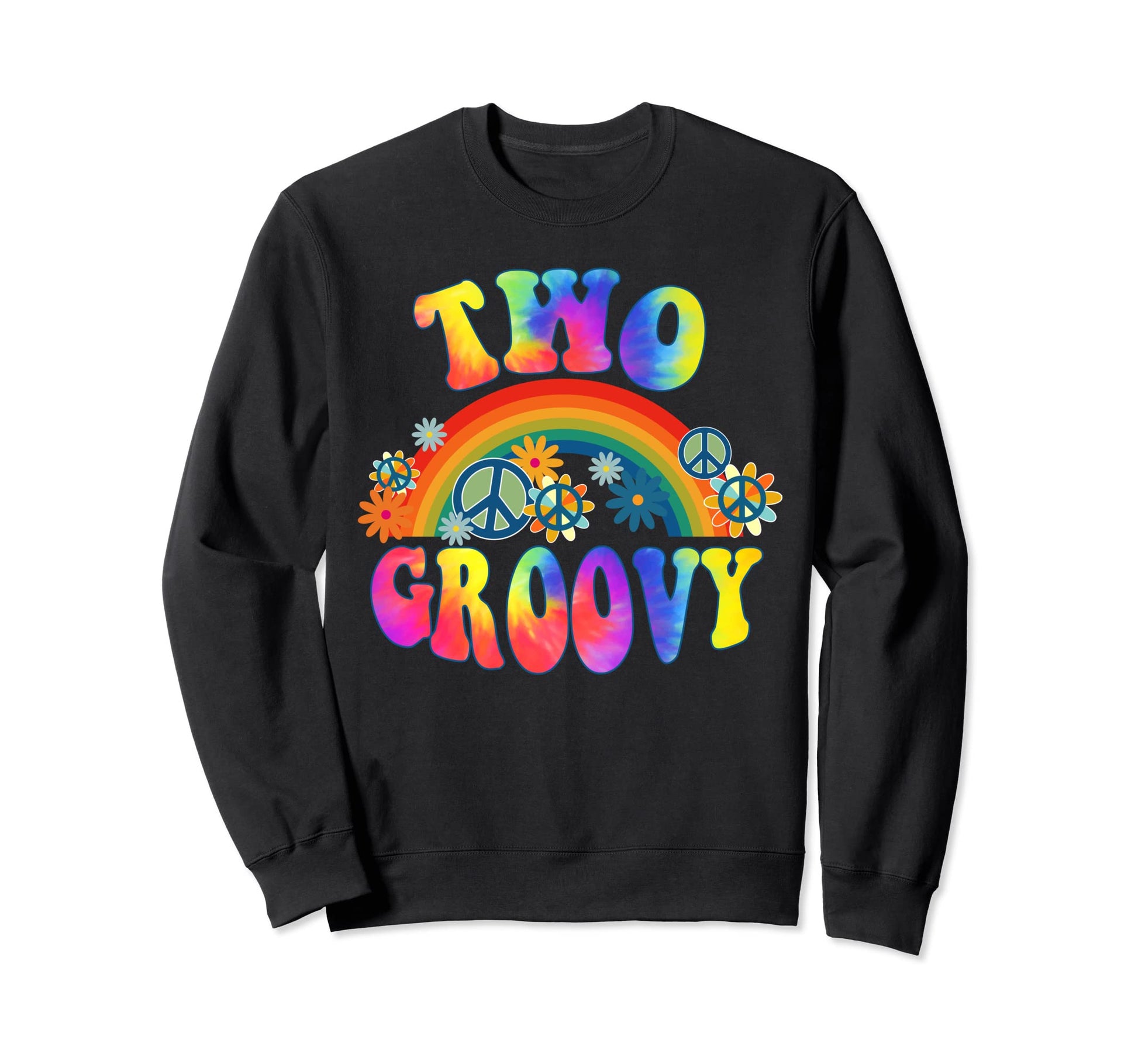 Two Groovy Hippie Boho Party Decor Sweatshirt - Streetwear Style Men Women - T-Shirt, Sweatshirt, Hoodie