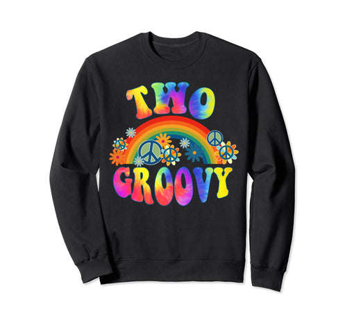 Two Groovy Hippie Boho Party Decor Sweatshirt - Streetwear Style Men Women - T-Shirt, Sweatshirt, Hoodie