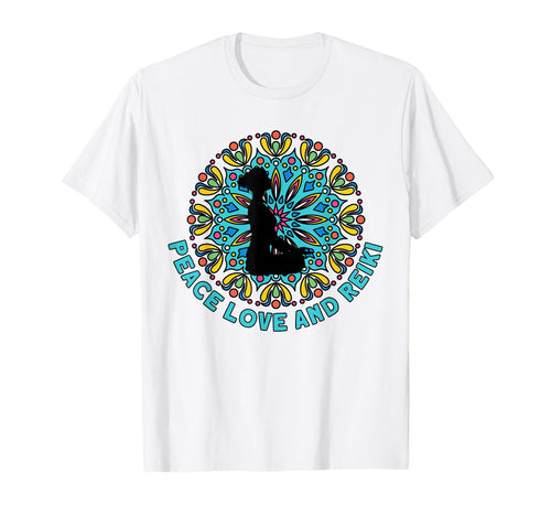 Peace Love And Reiki Reiki Healing T-Shirt - Unique Graphic Men Women - T-Shirt, Sweatshirt, Hoodie
