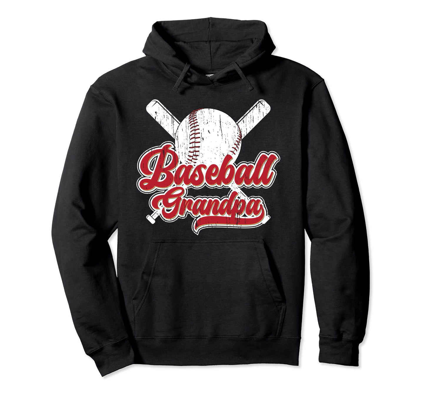 Baseball Grandpa Baseball Player Hoodie - Novelty Apparel for Adults - T-Shirt, Sweatshirt, Hoodie