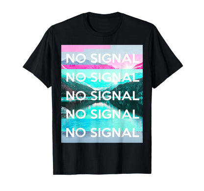 No Signal Aesthetic Japanese T-Shirt - Minimalist Print Men Women - T-Shirt, Sweatshirt, Hoodie