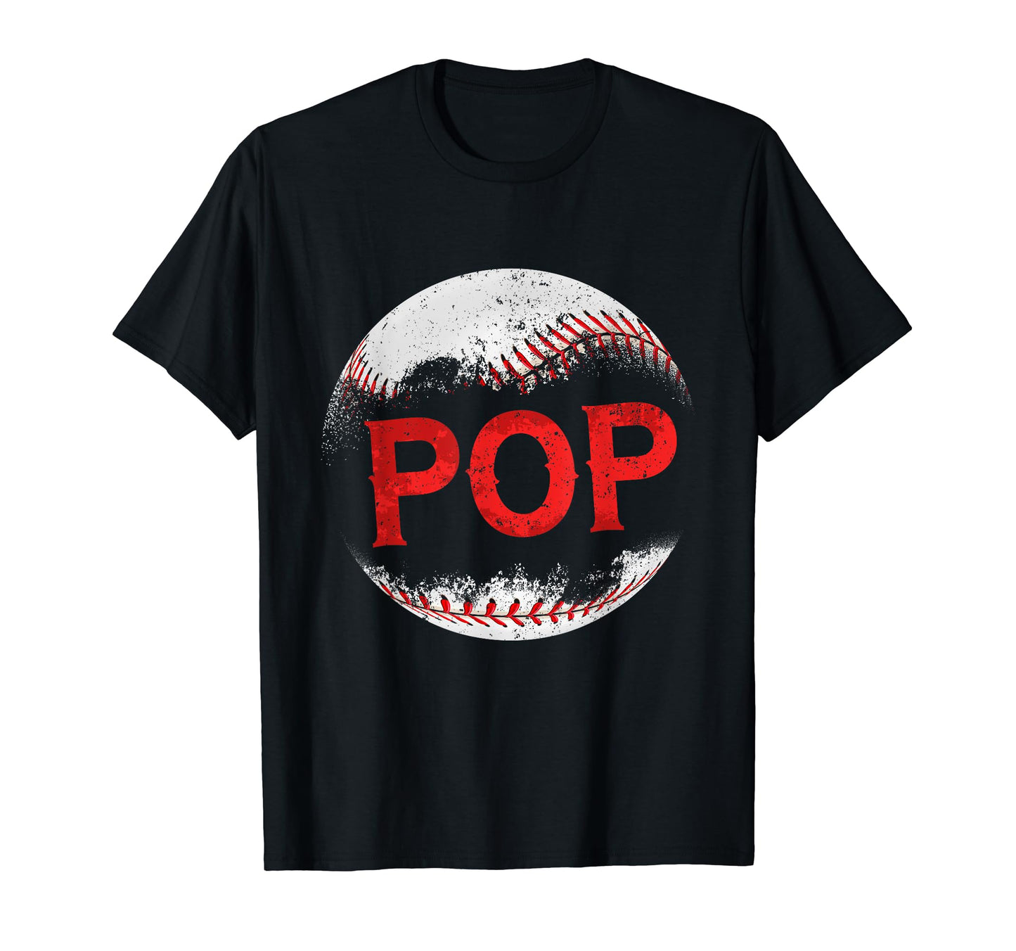 Baseball Pop Happy Fathers Day Proud Dad T-Shirt - Graphic Print Men Women - T-Shirt, Sweatshirt, Hoodie