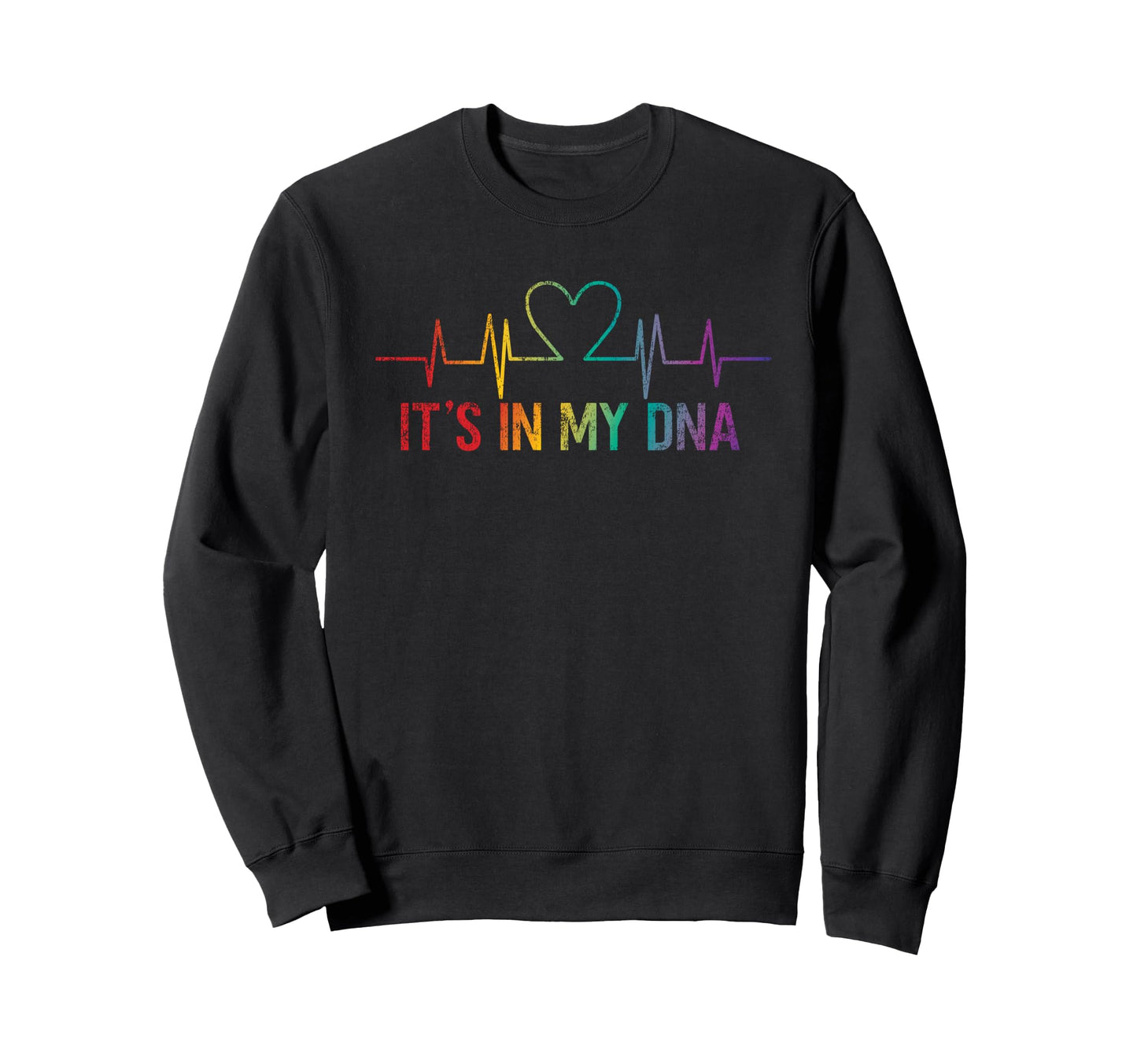 Lgbt Pride Rainbow Its My Dna Sweatshirt - Unique Graphic for Adults - T-Shirt, Sweatshirt, Hoodie