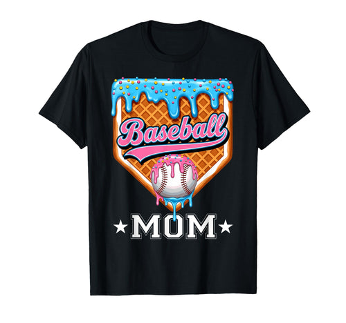 Baseball Mom Funny Mothers Day Ice T-Shirt - Custom Art Print Men Women - T-Shirt, Sweatshirt, Hoodie