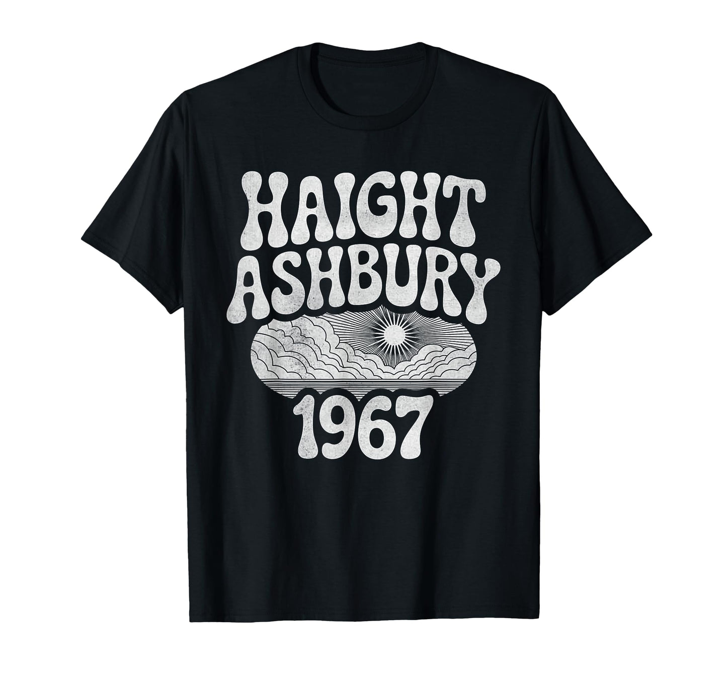 Haight Ashbury 1967 Hippie Sunset T-Shirt - Fun Novelty Design for Adults - T-Shirt, Sweatshirt, Hoodie