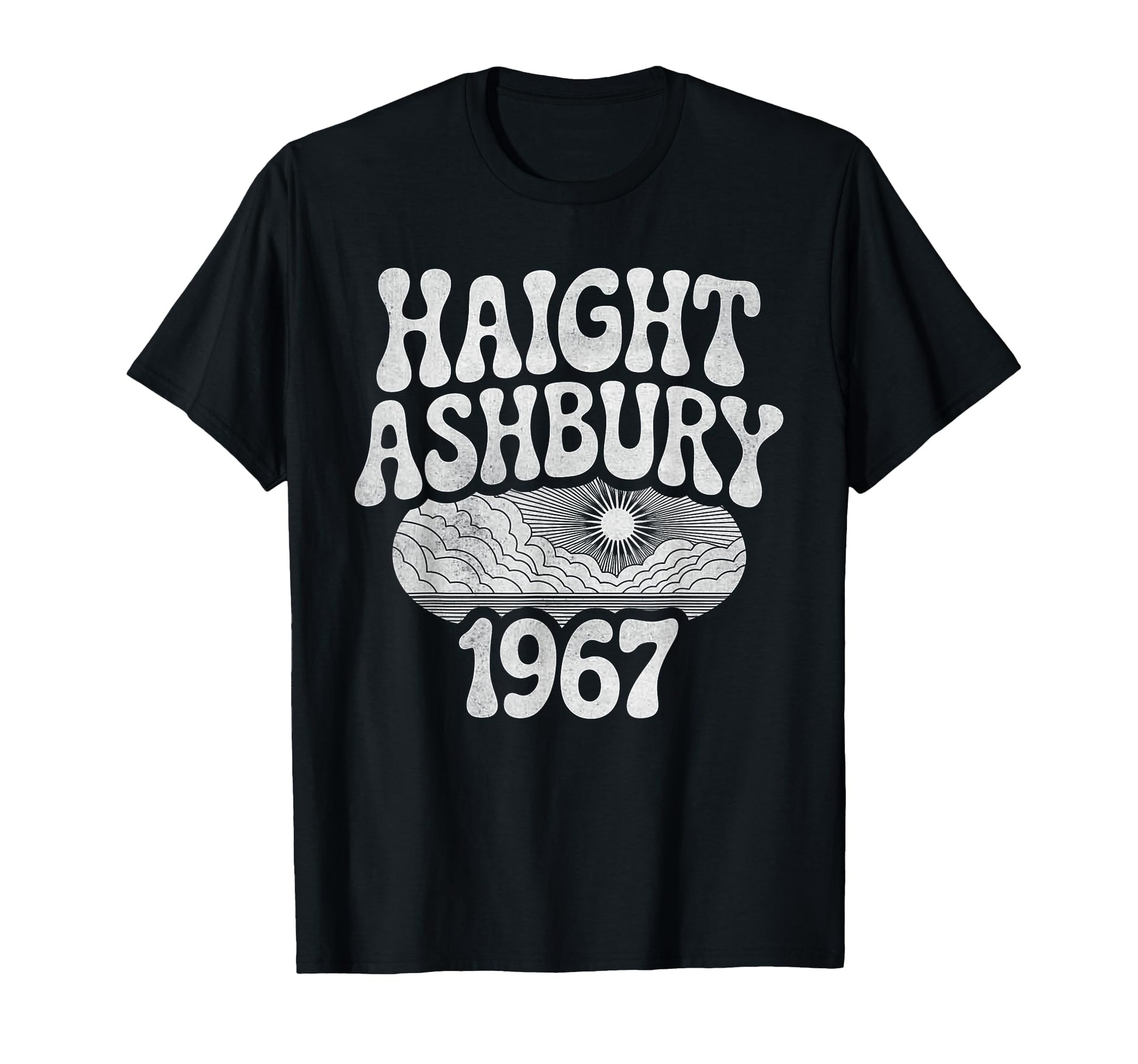 Haight Ashbury 1967 Hippie Sunset T-Shirt - Fun Novelty Design for Adults - T-Shirt, Sweatshirt, Hoodie