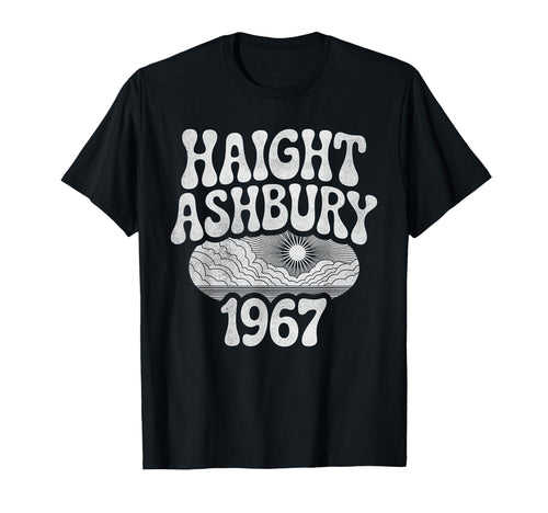 Haight Ashbury 1967 Hippie Sunset T-Shirt - Fun Novelty Design for Adults - T-Shirt, Sweatshirt, Hoodie