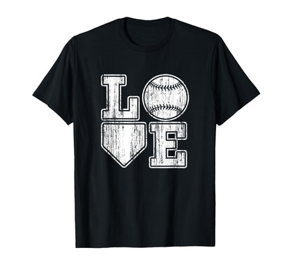 Love Baseball Baseball Mom Home Plate T-Shirt - Streetwear Style Unisex - T-Shirt, Sweatshirt, Hoodie