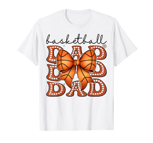 Basketball Dad Coquette Bow Game Day T-Shirt - Streetwear Style Unisex - T-Shirt, Sweatshirt, Hoodie