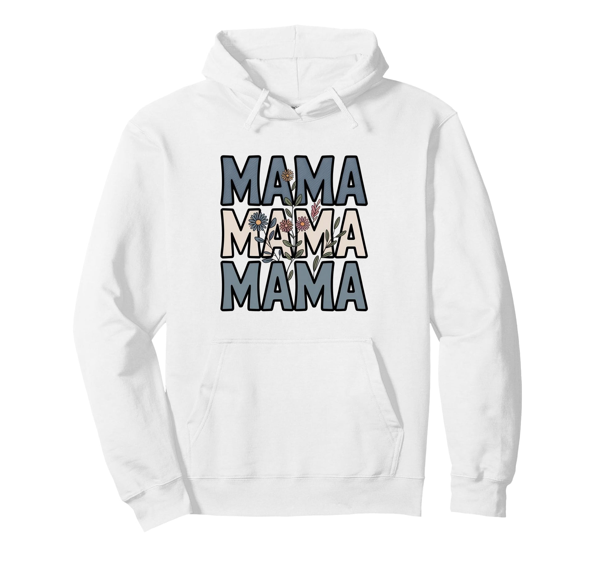 Boho Mama Floral Motherhood Aesthetic Hoodie - Aesthetic Graphic Men Women - T-Shirt, Sweatshirt, Hoodie