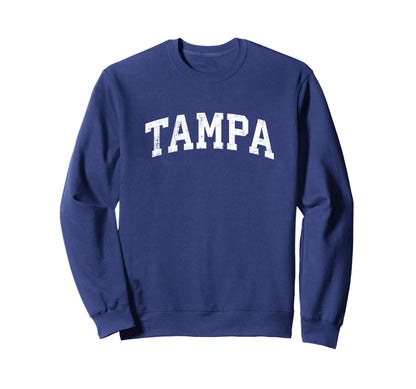 Tampa Florida Fl Varsity Sports Text Sweatshirt - Novelty Apparel Men Women - T-Shirt, Sweatshirt, Hoodie