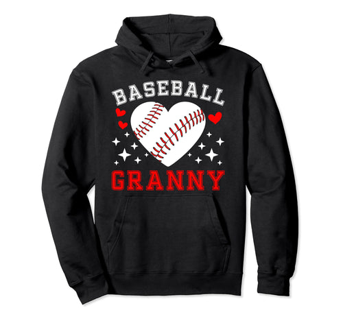 Baseball Granny Grandma Granny Baseball Hoodie - Trendy Graphic Men Women - T-Shirt, Sweatshirt, Hoodie