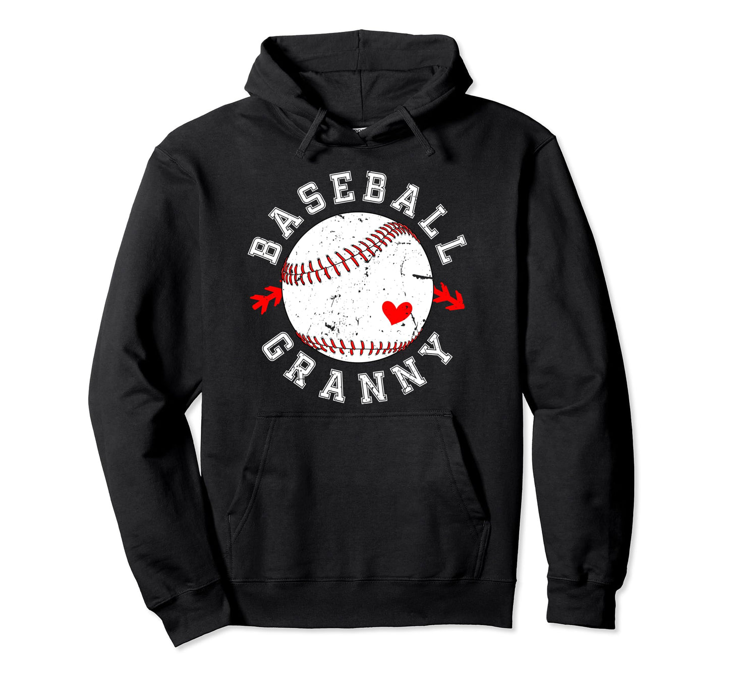 Baseball Granny Grandma Granny Baseball Hoodie - Unique Graphic Unisex - T-Shirt, Sweatshirt, Hoodie