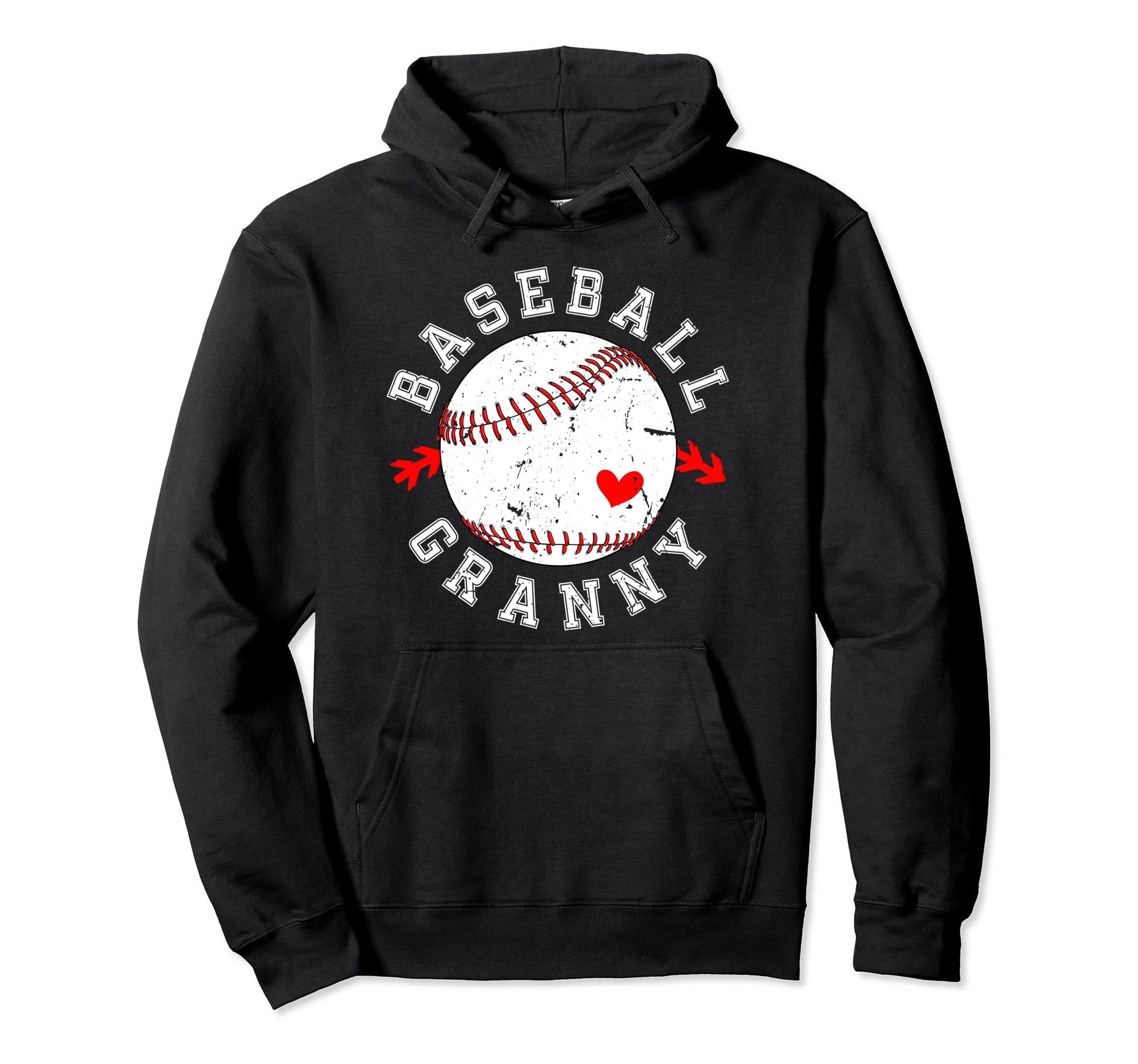 Baseball Granny Grandma Granny Baseball Hoodie - Unique Graphic Unisex - T-Shirt, Sweatshirt, Hoodie