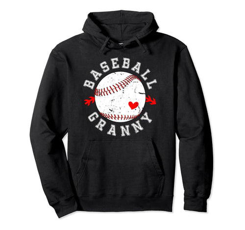 Baseball Granny Grandma Granny Baseball Hoodie - Unique Graphic Unisex - T-Shirt, Sweatshirt, Hoodie