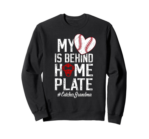 Proud Baseball Catcher Grandma Baseball Sweatshirt - Trendy Graphic Unisex - T-Shirt, Sweatshirt, Hoodie