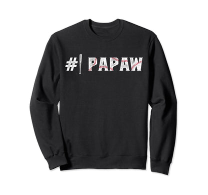 1 Papaw Baseball Papaw Baseball Sweatshirt - Unique Graphic Men Women - T-Shirt, Sweatshirt, Hoodie
