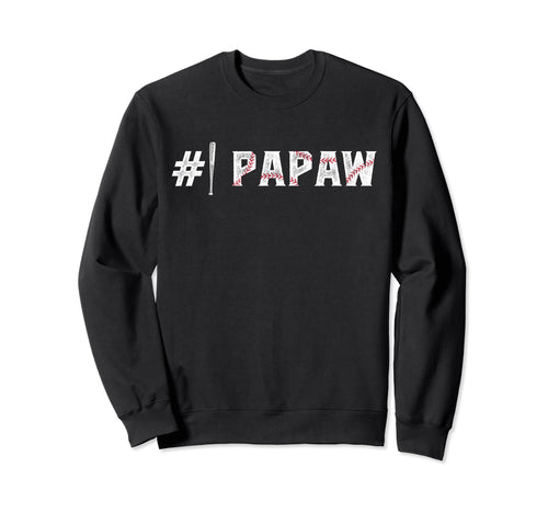 1 Papaw Baseball Papaw Baseball Sweatshirt - Unique Graphic Men Women - T-Shirt, Sweatshirt, Hoodie