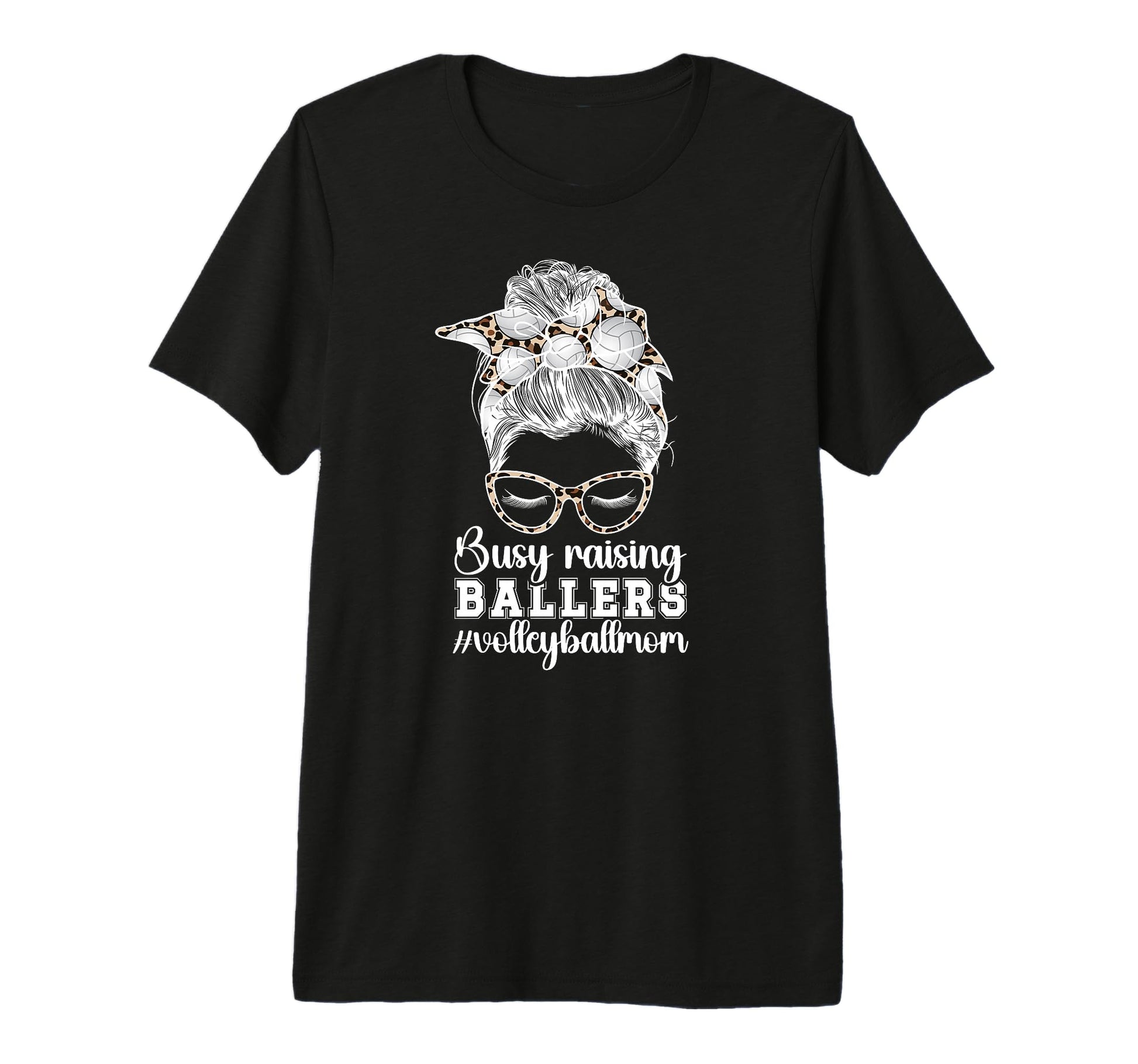 Raising Ballers Volleyball Mom T-Shirt - Graphic Print for Adults - T-Shirt, Sweatshirt, Hoodie