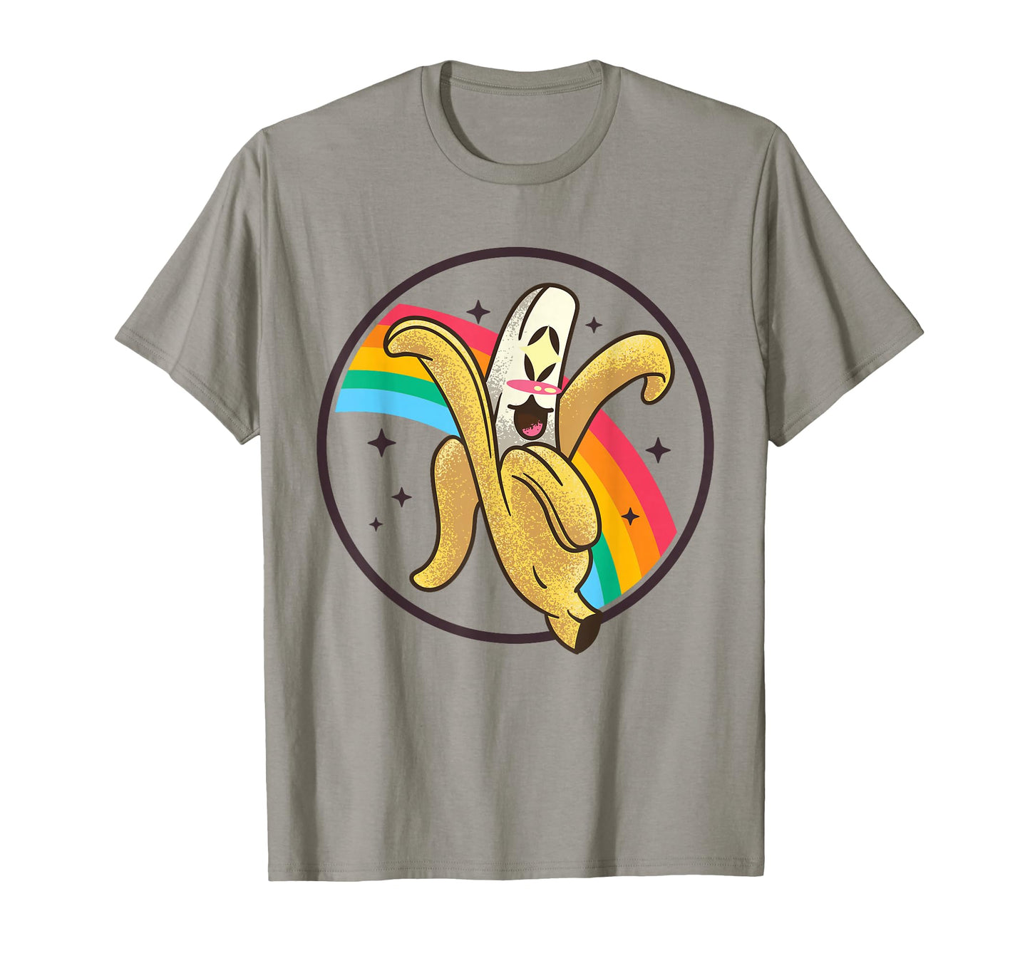Japanese Banana Kawaii Rainbow Anime T-Shirt - Unique Graphic for Adults - T-Shirt, Sweatshirt, Hoodie