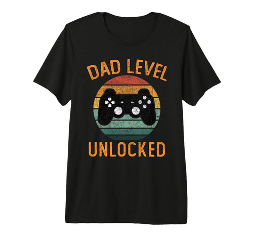 Dad Level Unlocked Gamer Fathers T-Shirt - Casual Everyday Wear for Adults - T-Shirt, Sweatshirt, Hoodie
