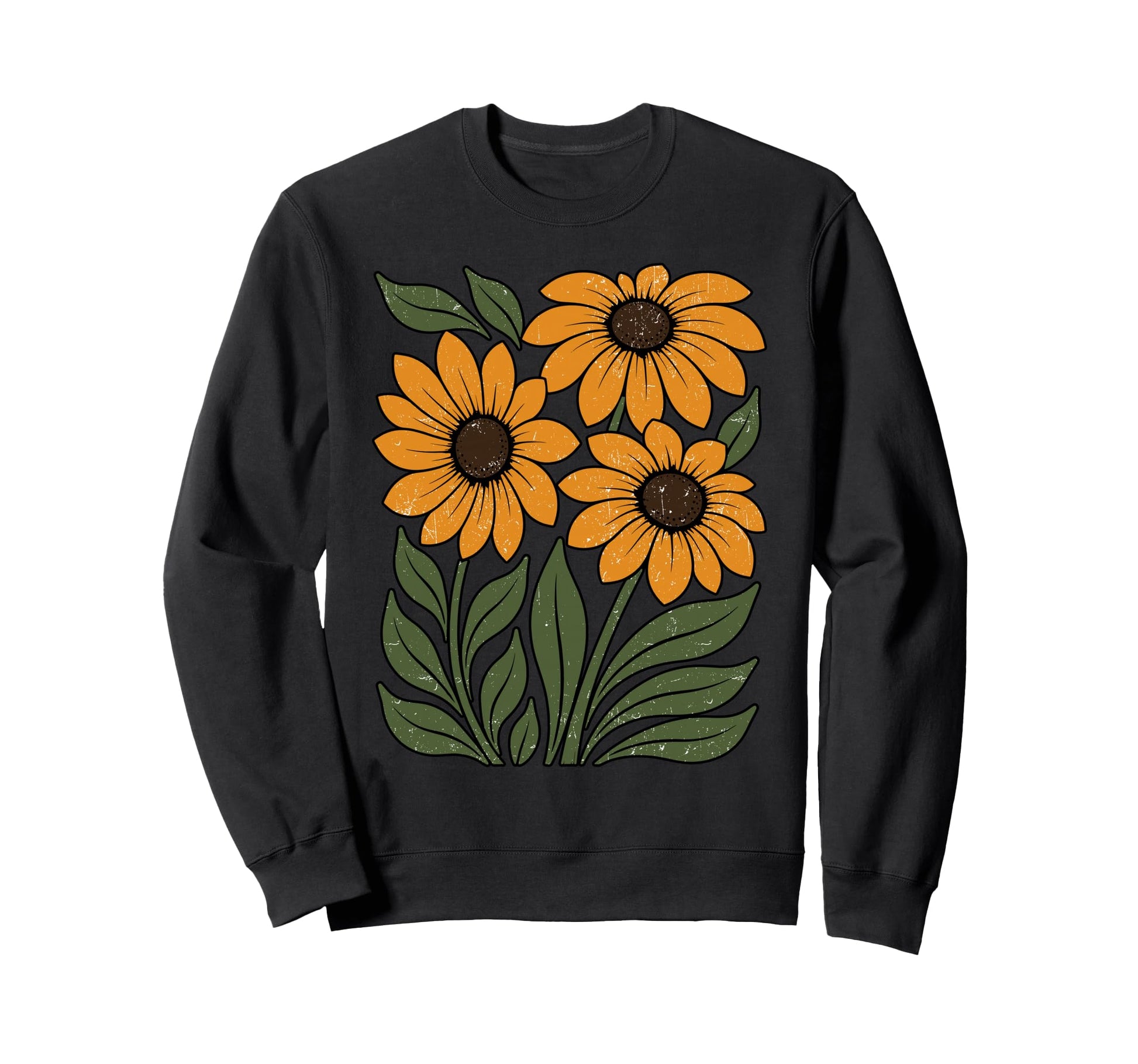 Sunflower Inspired Wildflower Sweatshirt - Aesthetic Graphic for Adults - T-Shirt, Sweatshirt, Hoodie